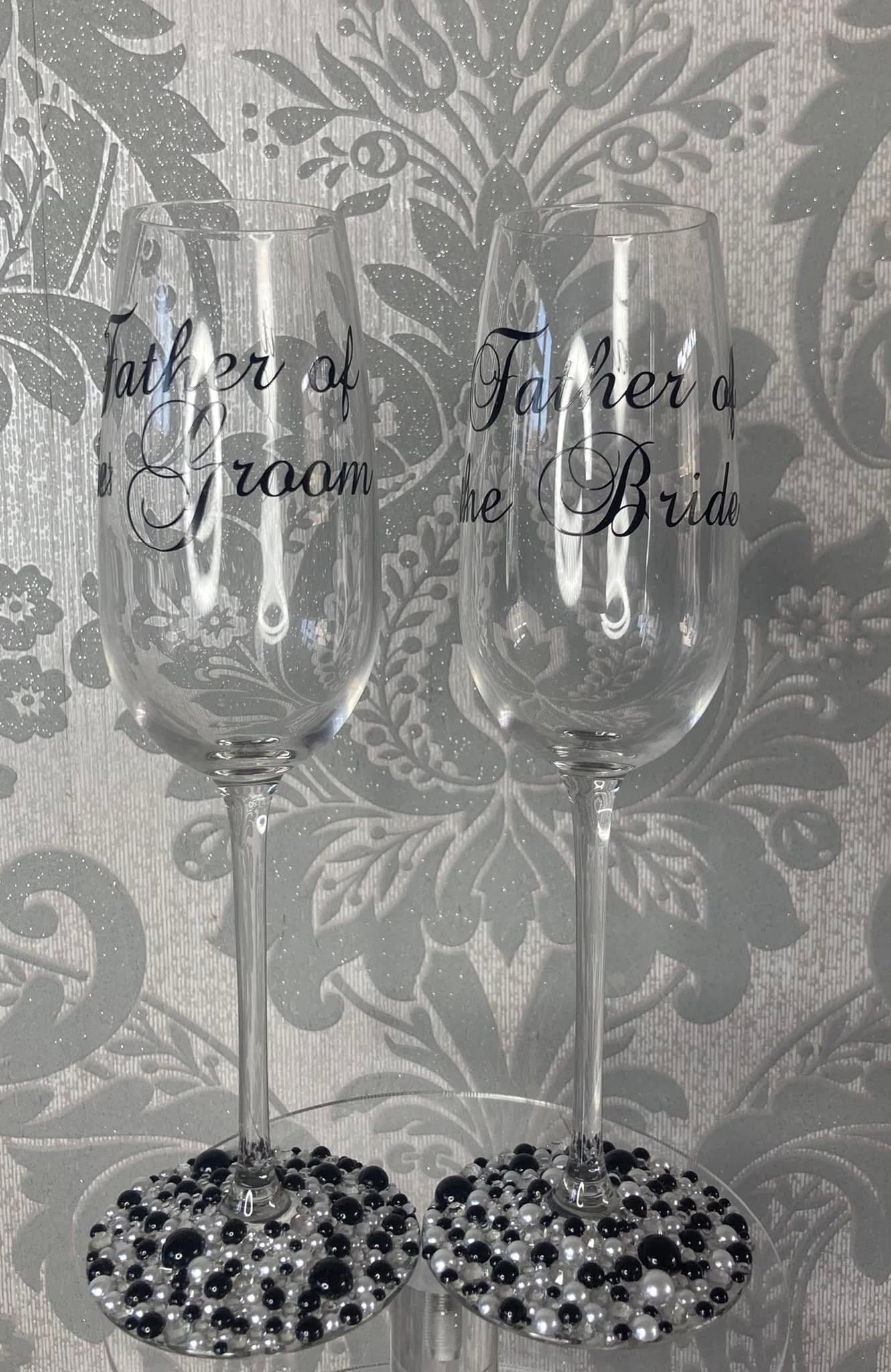 Personalised Crystal Champagne Flutes
