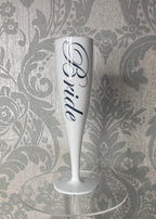 Personalised Plastic Champagne Flutes