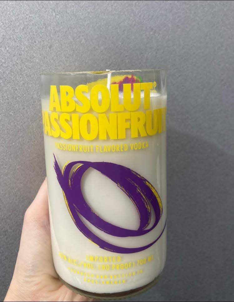 Handmade Soy Wax Candles – Recycled Bottle Collection