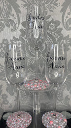 Personalised Crystal Champagne Flutes
