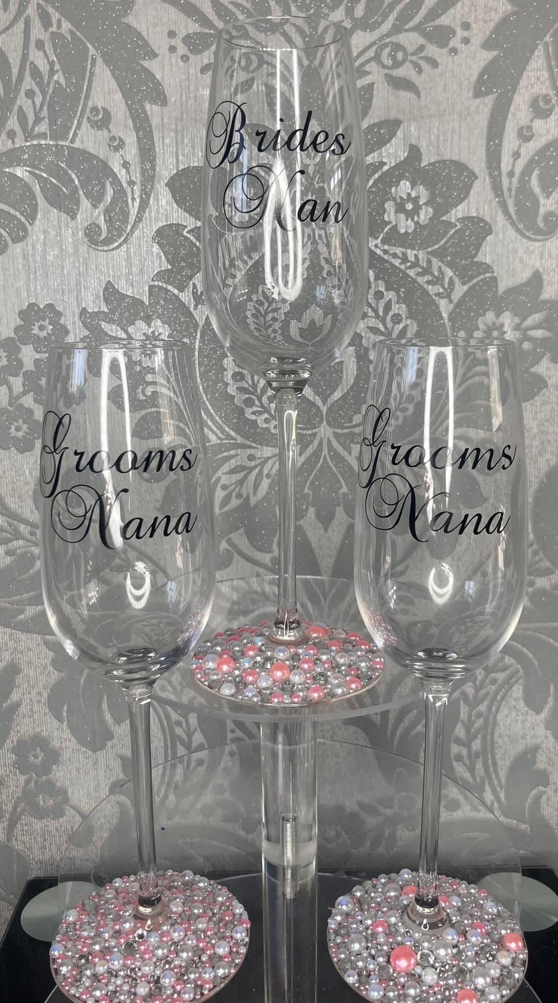 Personalised Crystal Champagne Flutes