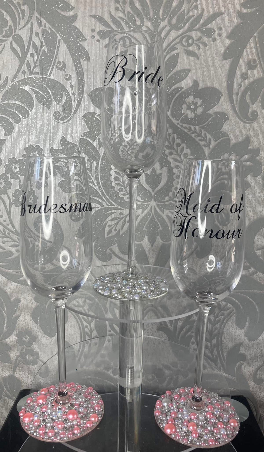 Personalised Crystal Champagne Flutes