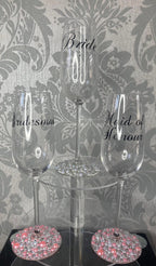 Personalised Crystal Champagne Flutes