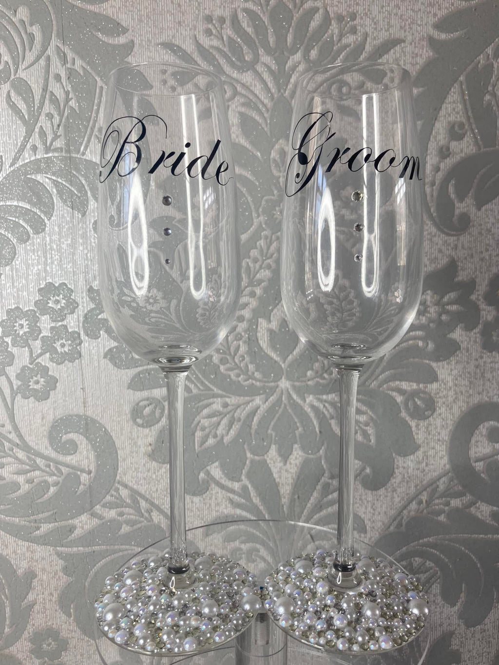 Personalised Crystal Champagne Flutes