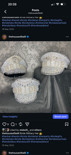 Bridal Military Hats™ (Original, Handmade, Unique)