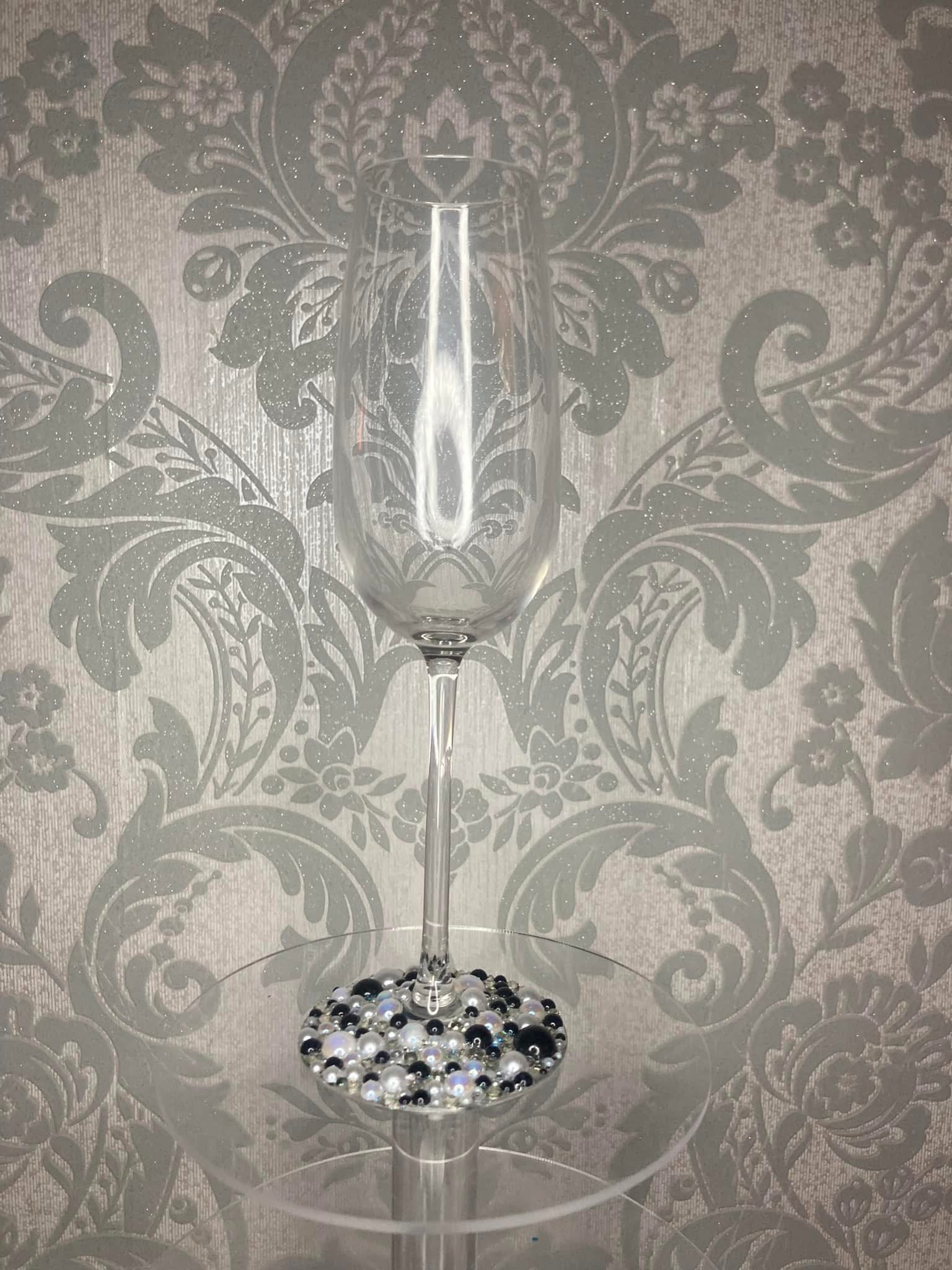 Personalised Crystal Champagne Flutes